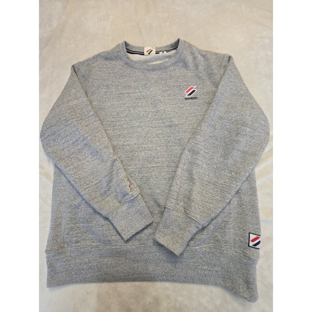 Superdry Men's Grey Crewneck Longsleeve Sweatshirt Size 2XL